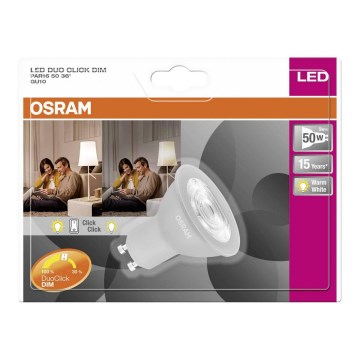 LED Pritemdoma lemputė DUO CLICK GU10 / 5W / 230V 2700K - Osram
