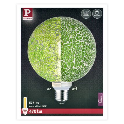 LED Pritemdoma lemputė MOSAIC G125 E27/5W/230V 2700K - Paulmann 28747