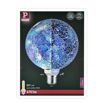 LED Pritemdoma lemputė MOSAIC G125 E27/5W/230V 2700K - Paulmann 28750