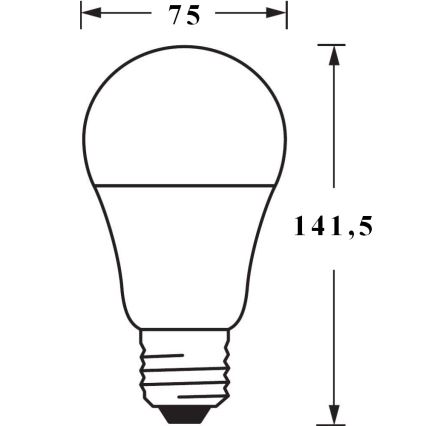 LED Pritemdoma lemputė SMART + E27 / 14W / 230V 2700K-6500K - Ledvance