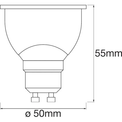 LED Pritemdoma lemputė SMART + GU10 / 5W / 230V 2700K-6500K - Ledvance