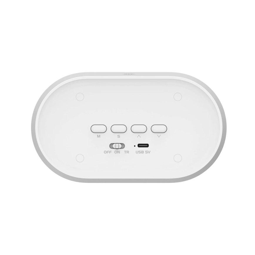 LED Pritemdoma maža naktinė lempa su žadintuvu KAJA LED/1,3W/5V 3000K