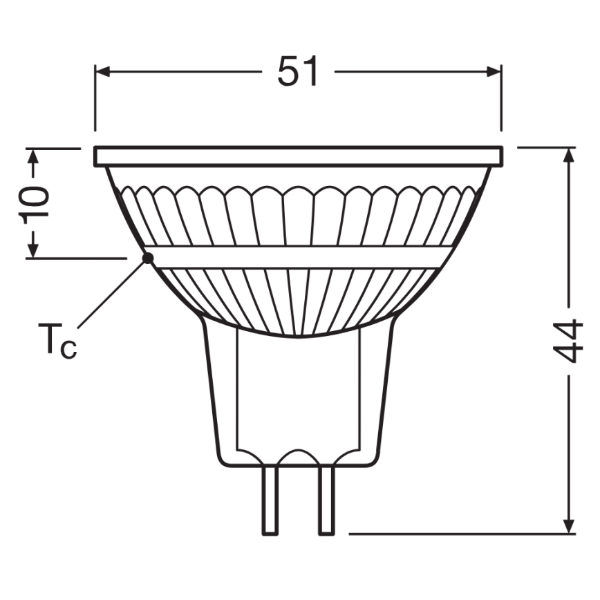 LED dimeriuojama reflektorinė lemputė MR16 GU5,3/5,3W/12V 4000K 36° CRI 97 - Ledvance