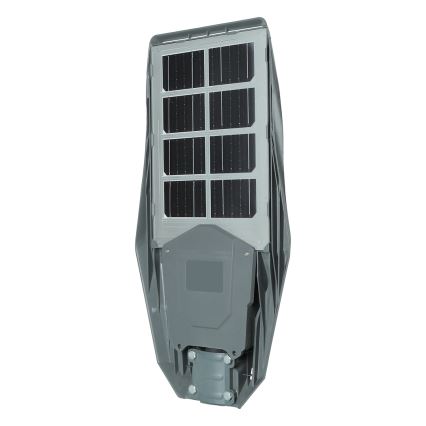 LED Pritemdoma saulės energijos gatvės lempa su jutikliu KERS LED/300W/3,2V 6500K 8000 mAh IP65 pilka + nuotolinio valdymo pultas