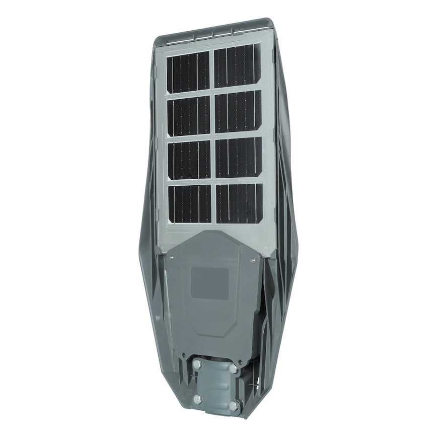 LED Pritemdoma saulės energijos gatvės lempa su jutikliu KERS LED/300W/3,2V 6500K 8000 mAh IP65 pilka + nuotolinio valdymo pultas