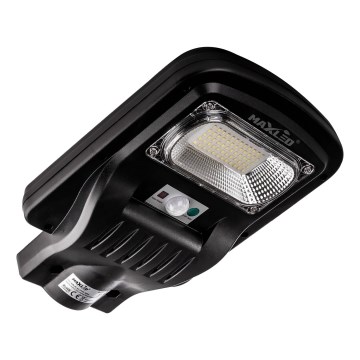 LED Pritemdoma saulės energijos gatvės lempa su jutikliu LED/150W/6V 6500K IP65 juoda + nuotolinio valdymo pultas
