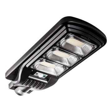 LED Pritemdoma saulės energijos gatvės lempa su jutikliu LED/180W/6V 6500K IP65 juoda + nuotolinio valdymo pultas