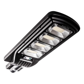 LED Pritemdoma saulės energijos gatvės lempa su jutikliu LED/240W/6V 6500K IP65 juoda + nuotolinio valdymo pultas