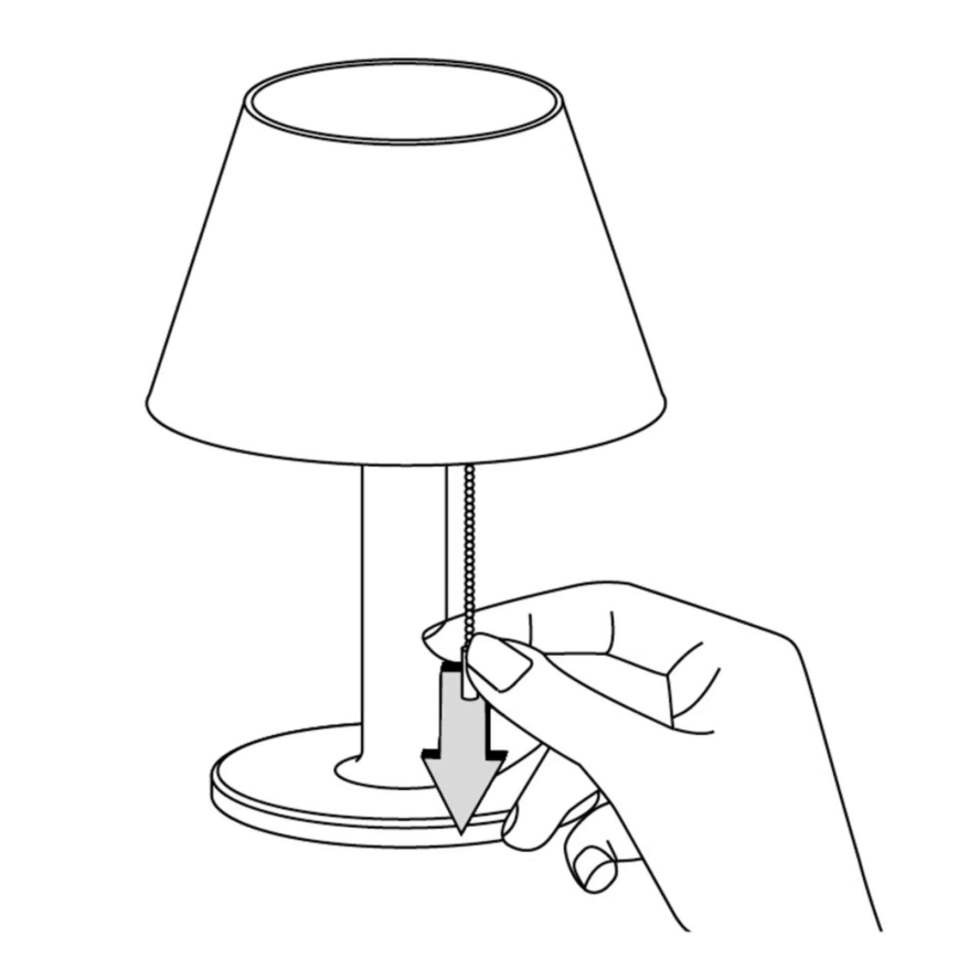 LED Pritemdoma saulės lempa VIOLA LED/3,7V IP44