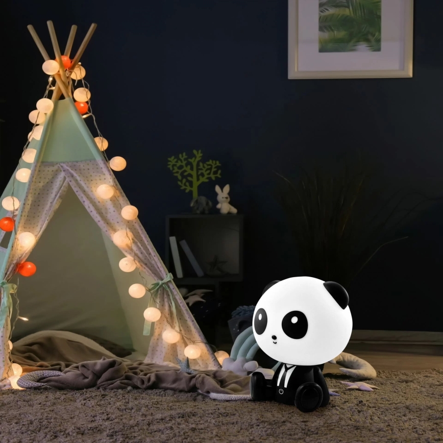 LED pritemdoma vaikiška jutiklinė lempa PANDA LED/2,5W/3,7V 1200 mAh