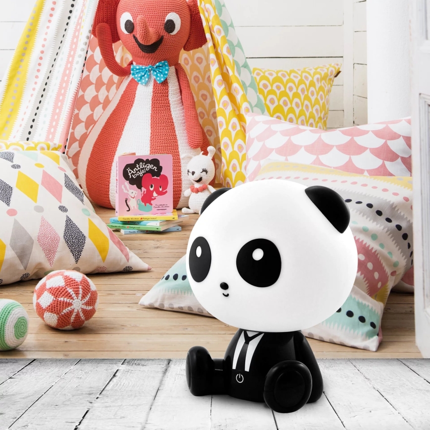 LED pritemdoma vaikiška jutiklinė lempa PANDA LED/2,5W/3,7V 1200 mAh