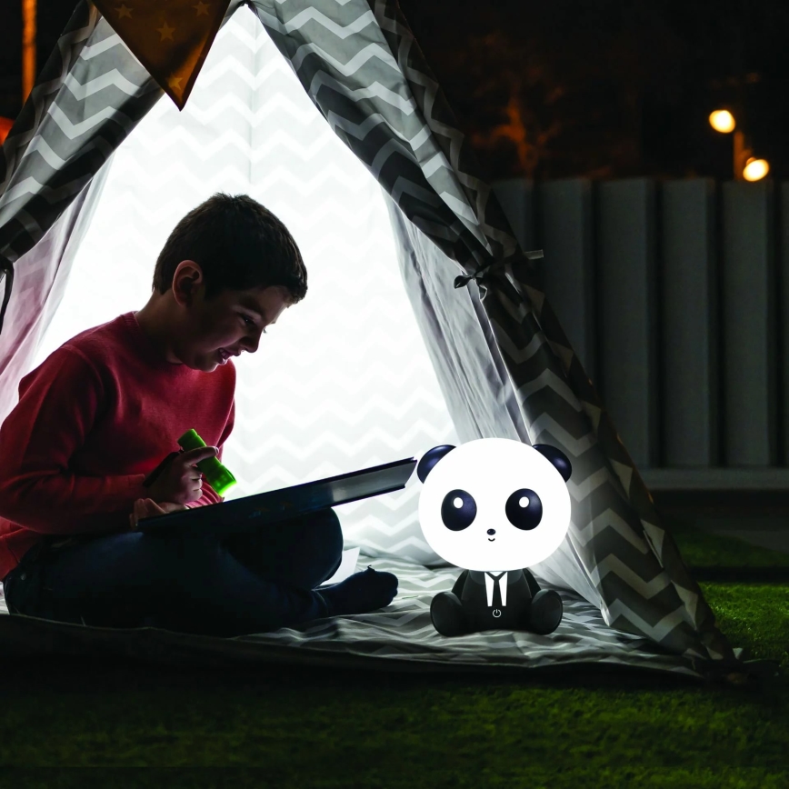 LED pritemdoma vaikiška jutiklinė lempa PANDA LED/2,5W/3,7V 1200 mAh