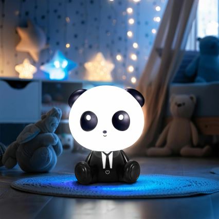 LED pritemdoma vaikiška jutiklinė lempa PANDA LED/2,5W/3,7V 1200 mAh