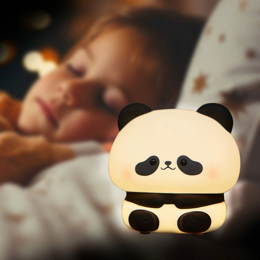 LED pritemdoma vaikiška jutiklinė lempa PANDA LED/2W/3,7V 1200 mAh