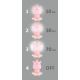 LED Pritemdoma vaikiška naktinė lempa LED / 2.5W / 230V rožinis begemotas