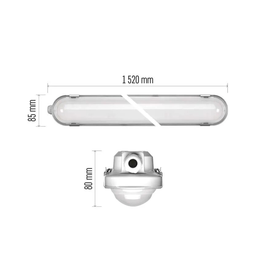 LED Pritemdomas didelio našumo šviestuvas MISTY LED/29/37/45/51W/230V 6500K IP66