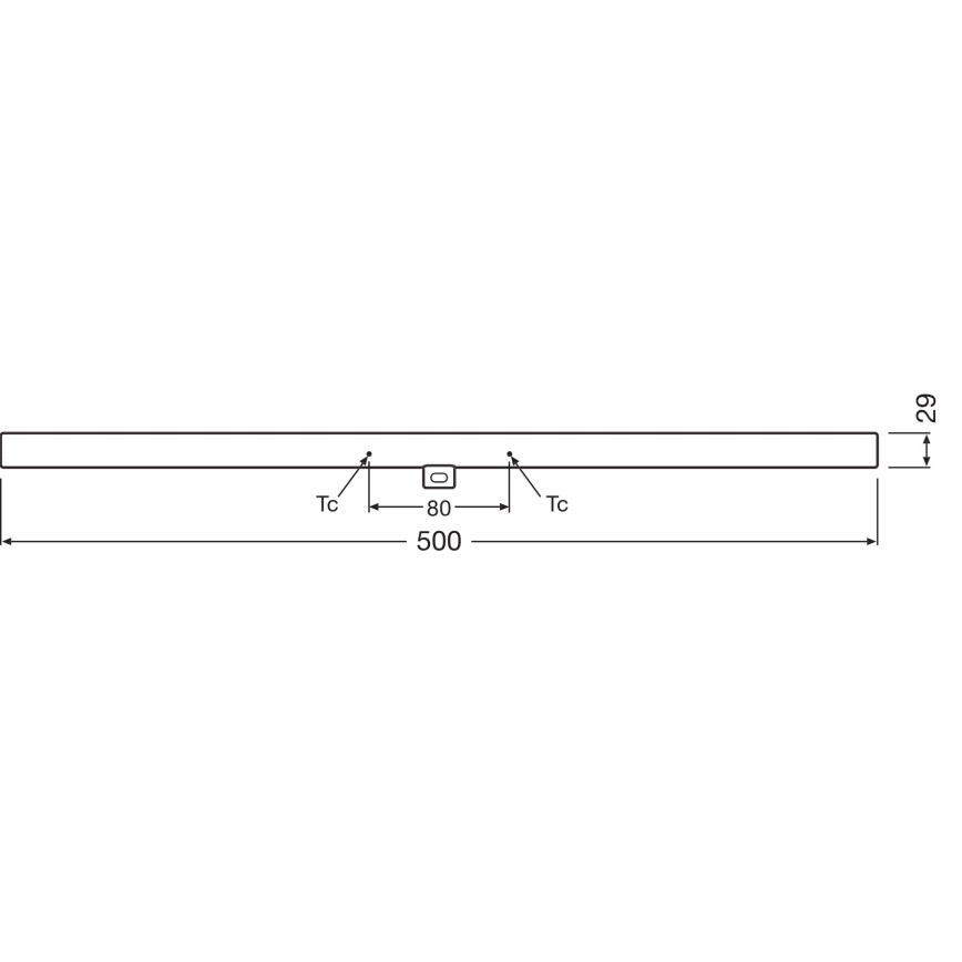 LED Pritemdomas fluorescencinis vamzdis S14d/4,7W/230V 2700K 50 cm CRI 90 - Osram