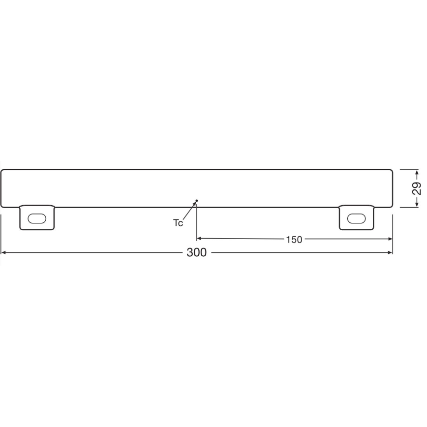 LED Pritemdomas fluorescencinis vamzdis S14s/3W/230V 2700K 30 cm CRI 90 - Osram