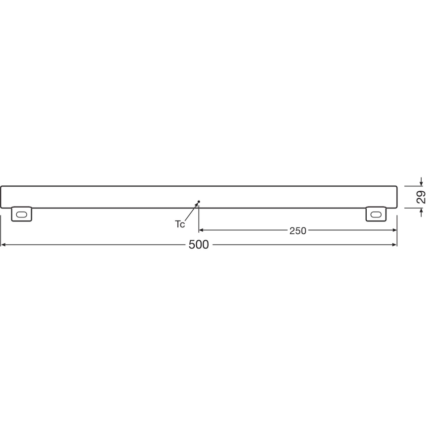LED Pritemdomas fluorescencinis vamzdis S14s/4,7W/230V 2700K 50 cm CRI 90 - Osram