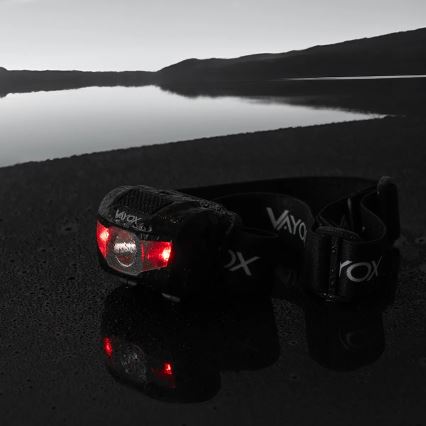 LED Pritemdomas galvos žibintas 3xLED/3xAAA IPX4 100 blizgus