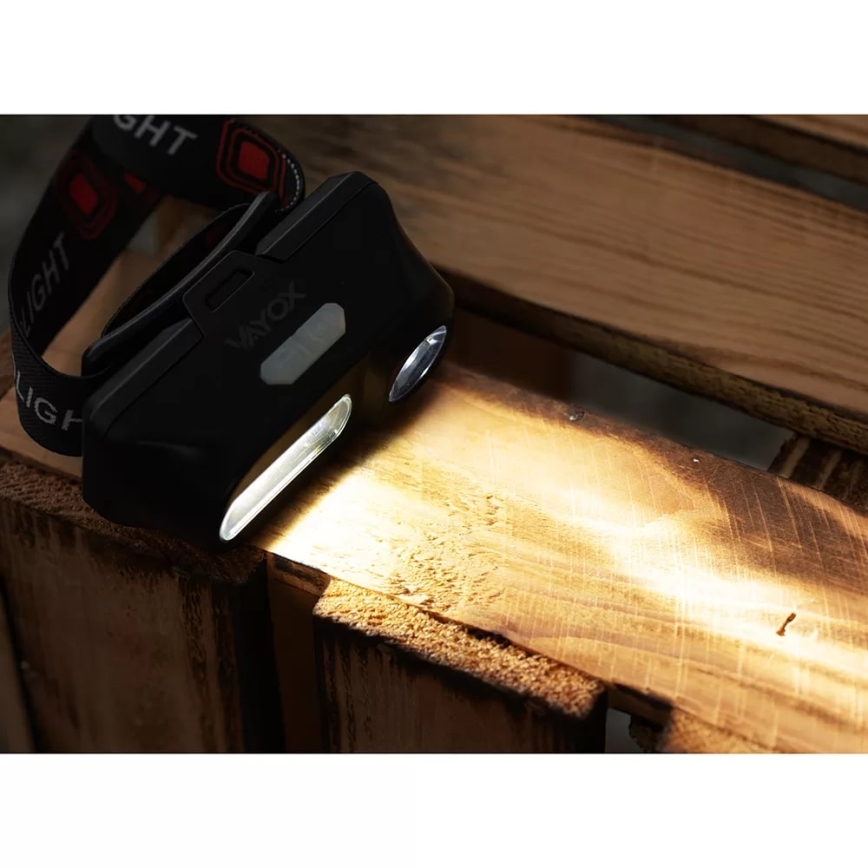 LED Pritemdomas įkraunamas galvos žibintas 2xLED/5V IP44 210 blizgus 2000 mAh
