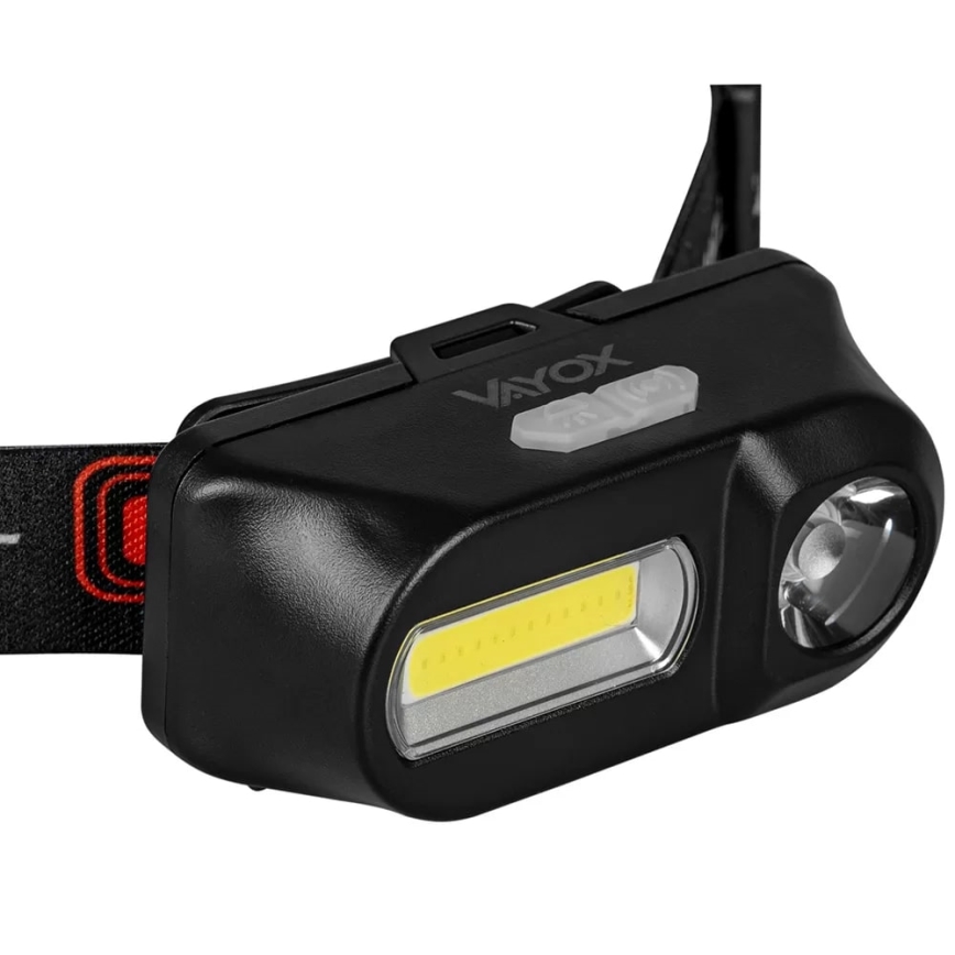 LED Pritemdomas įkraunamas galvos žibintas 2xLED/5V IP44 210 blizgus 2000 mAh
