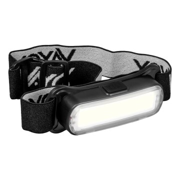 LED Pritemdomas įkraunamas galvos žibintas LED/5V IPX4 300 blizgus 1200 mAh