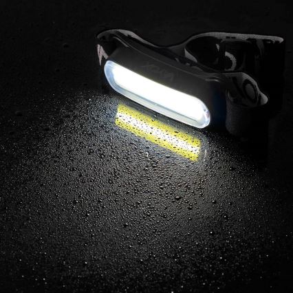LED Pritemdomas įkraunamas galvos žibintas LED/5V IPX4 300 blizgus 1200 mAh