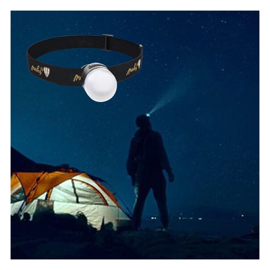 LED Pritemdomas įkraunamas galvos žibintas LED/8W/5V IP42 210 lm 800 mAh