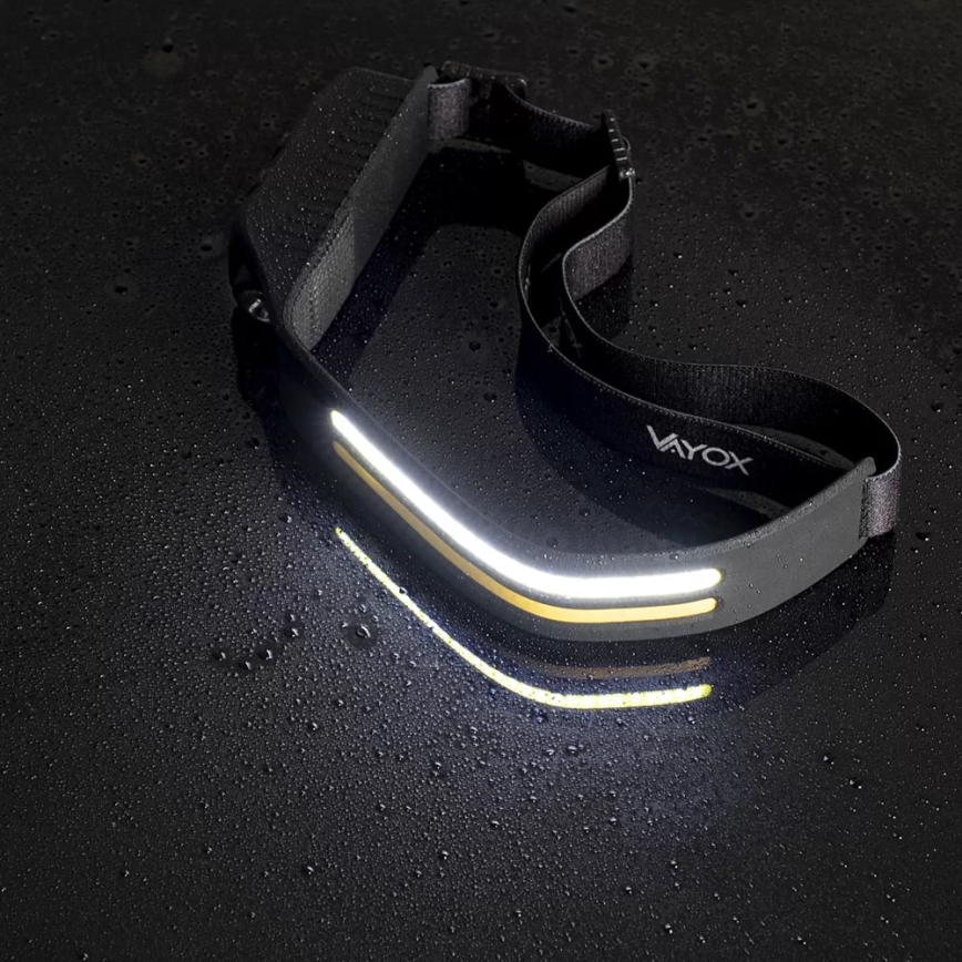 LED Pritemdomas įkraunamas galvos žibintas su jutikliu 3xLED/5V IP44 300 blizgus 1200 mAh