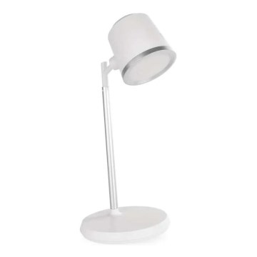 LED Pritemdomas įkraunamas stalinis šviestuvas 4in1 LED/6W/3,7V 3000K/4000K/6500K 1500mAh balta