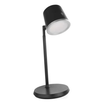LED Pritemdomas įkraunamas stalinis šviestuvas 4in1 LED/6W/3,7V 3000K/4000K/6500K 1500mAh juoda