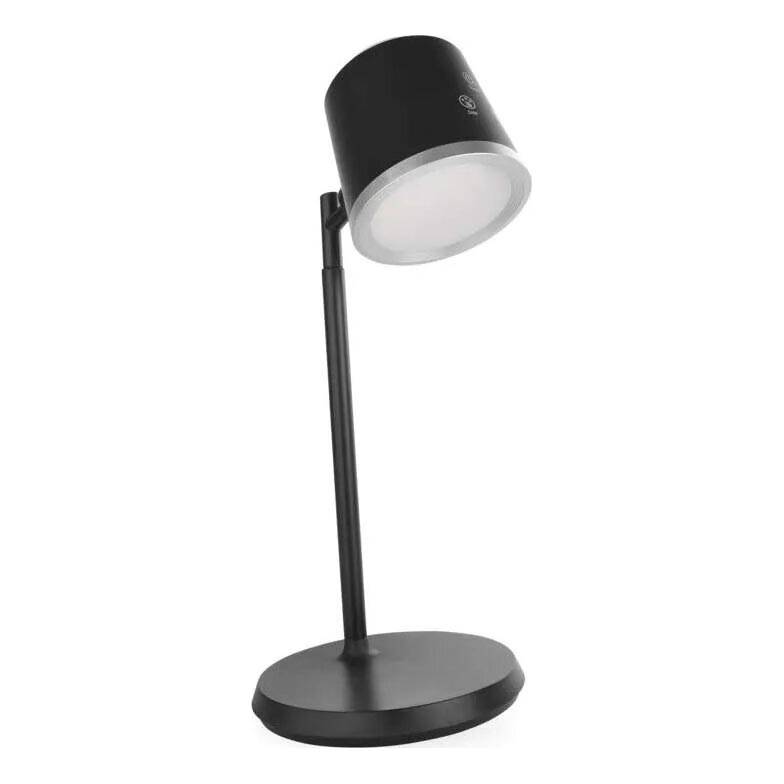 LED Pritemdomas įkraunamas stalinis šviestuvas 4in1 LED/6W/3,7V 3000K/4000K/6500K 1500mAh juoda
