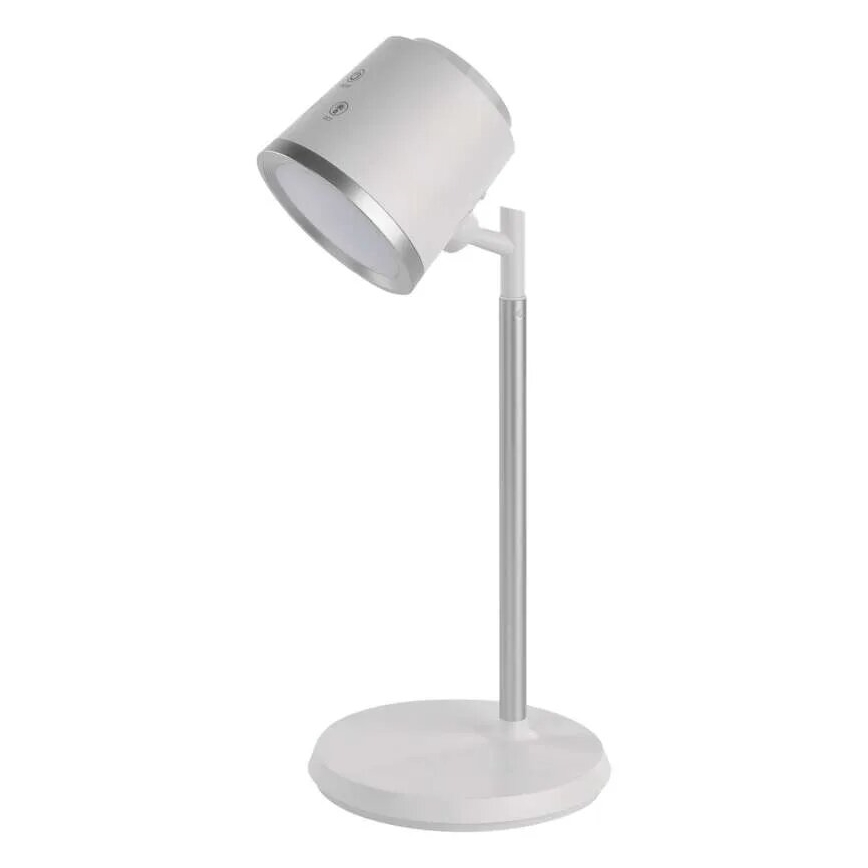 LED Pritemdomas įkraunamas stalinis šviestuvas 4in1 LED/6W/3,7V 3000K/4000K/6500K 1500mAh balta
