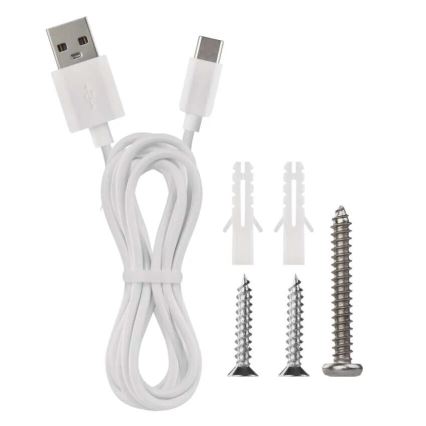 LED Pritemdomas įkraunamas stalinis šviestuvas 4in1 LED/6W/3,7V 3000K/4000K/6500K 1500mAh balta
