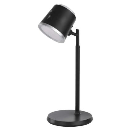 LED Pritemdomas įkraunamas stalinis šviestuvas 4in1 LED/6W/3,7V 3000K/4000K/6500K 1500mAh juoda