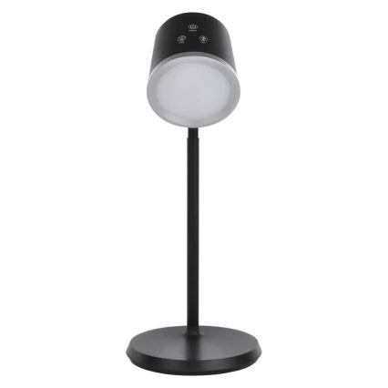 LED Pritemdomas įkraunamas stalinis šviestuvas 4in1 LED/6W/3,7V 3000K/4000K/6500K 1500mAh juoda