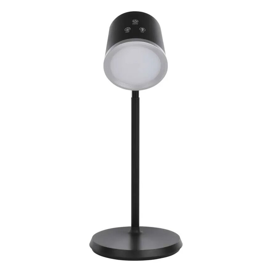 LED Pritemdomas įkraunamas stalinis šviestuvas 4in1 LED/6W/3,7V 3000K/4000K/6500K 1500mAh juoda