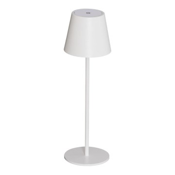 LED Pritemdomas įkraunamas stalinis šviestuvas INITA LED/1,2W/1800 mAh IP54 balta