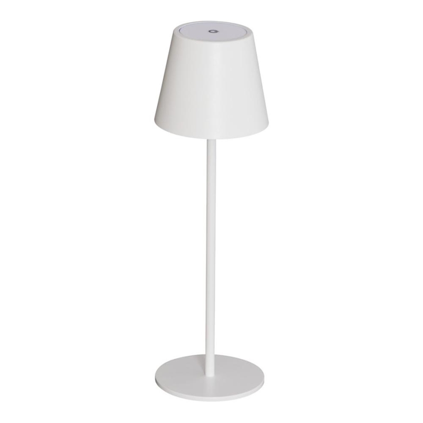 LED Pritemdomas įkraunamas stalinis šviestuvas INITA LED/1,2W/1800 mAh IP54 balta