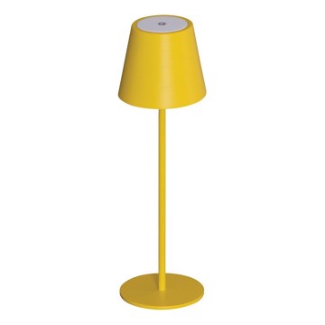 LED Pritemdomas įkraunamas stalinis šviestuvas INITA LED/1,2W/1800 mAh IP54 geltona