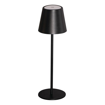 LED Pritemdomas įkraunamas stalinis šviestuvas INITA LED/1,2W/1800 mAh IP54 juoda