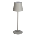 LED Pritemdomas įkraunamas stalinis šviestuvas INITA LED/1,2W/1800 mAh IP54 pilka