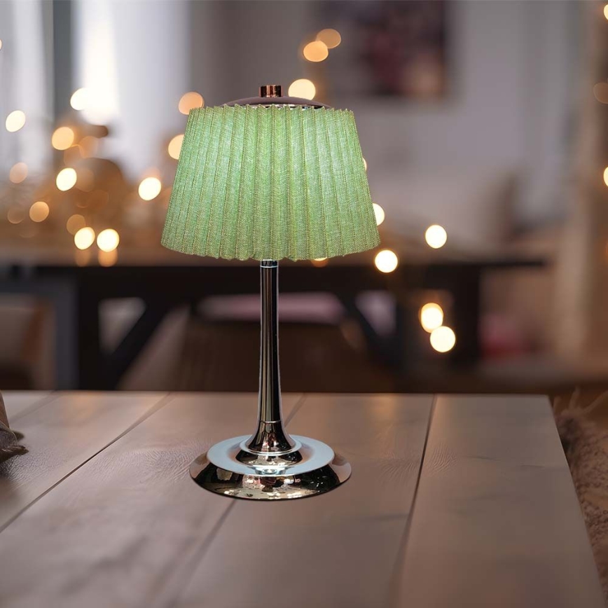 LED Pritemdoma įkraunama jutiklinė stalinė lempa LED/1,5W/5V 3000/4000/6000K 1800 mAh žalia