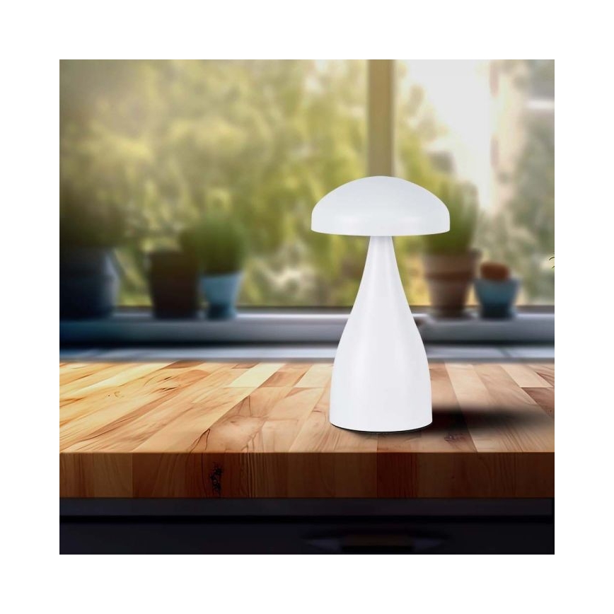 LED Pritemdoma įkraunama jutiklinė stalinė lempa LED/1W/5V 3000-6000K 1800 mAh balta