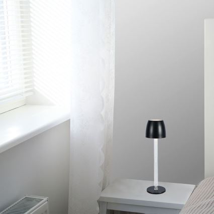 LED Pritemdoma įkraunama jutiklinė stalinė lempa LED/3W/5V 3000K 1800 mAh balta