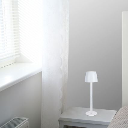 LED Pritemdoma įkraunama jutiklinė stalinė lempa LED/3W/5V 3000K 1800 mAh juoda