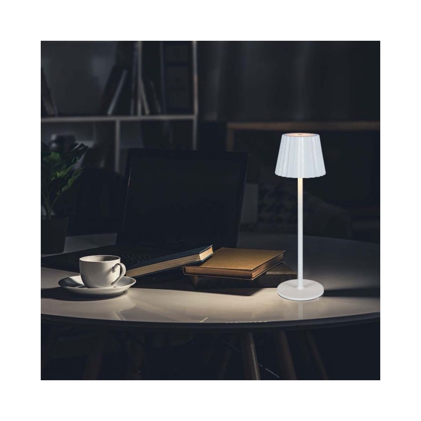 LED Pritemdoma įkraunama jutiklinė stalinė lempa LED/4W/5V 3000-6000K 1800 mAh balta