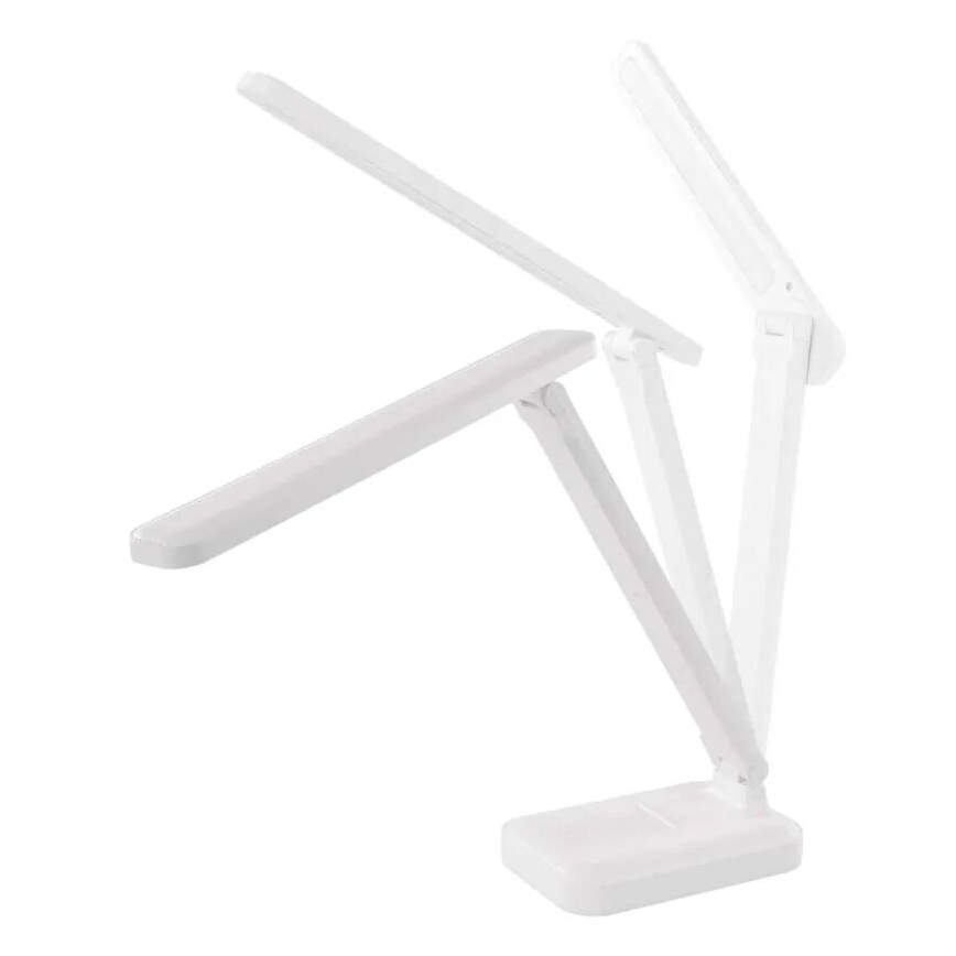 LED Pritemdomas įkraunamas stalinis šviestuvas LED/5W/3,7V 3000K/4000K/6500K 800mAh balta