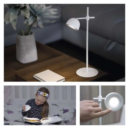 LED Pritemdomas įkraunamas stalinis šviestuvas magnetinis 4in1 LED/4,2W/3,7V 4000K 1200mAh balta
